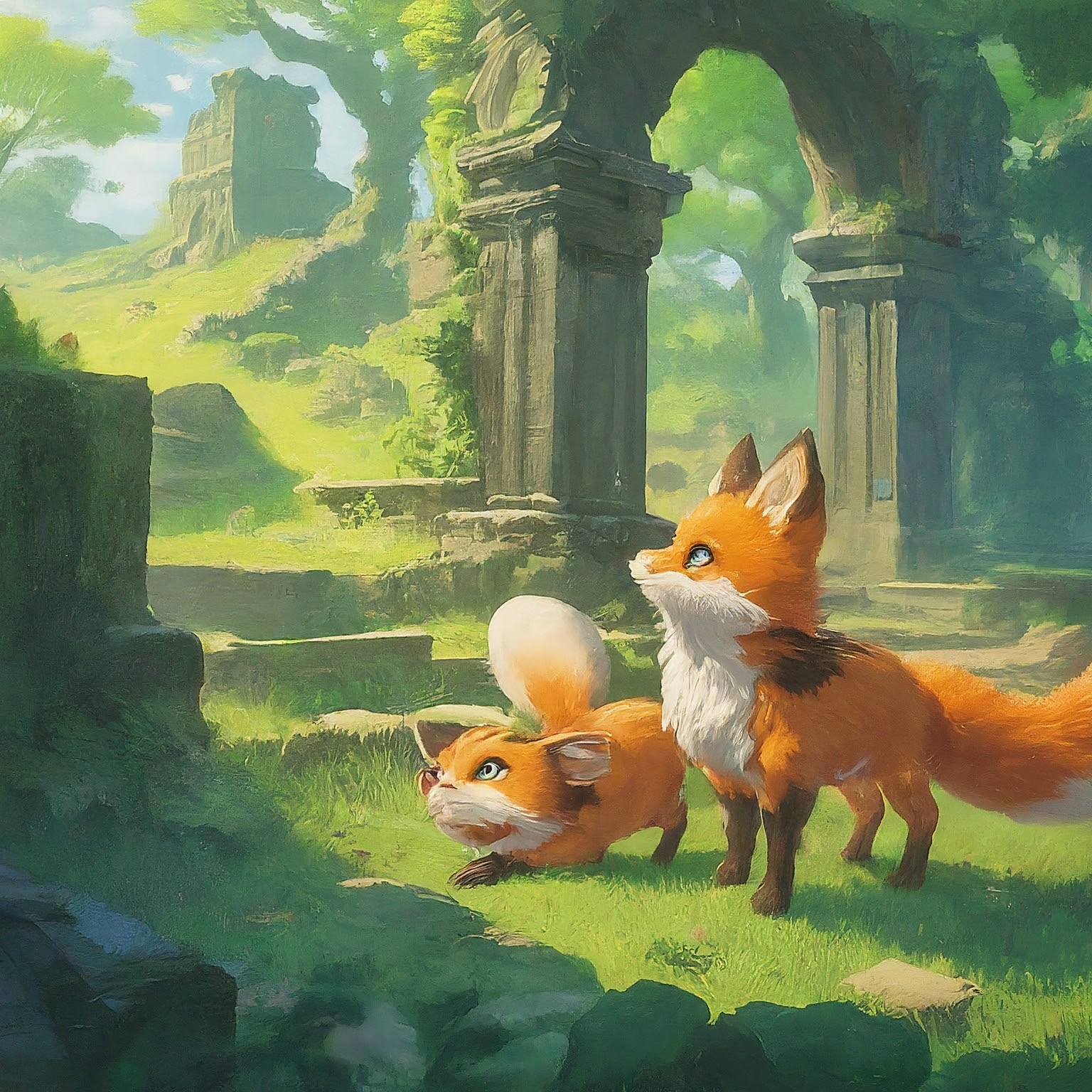 Cute Little Foxes